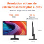 Amazon Basics Écran 24", FHD 1080p, Max 100 Hz, Compatible VESA, Haut-parleurs intégrés, Noir