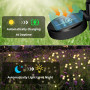 SCNNC Lampes Solaires Lucioles Exterieures Jardin, 8 LED Lumière Solaire Extérieure Luciole IP65 Étanche Blanc Chaud, Firefly La