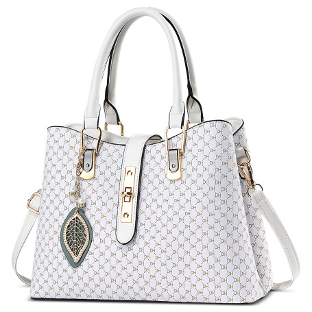 FORRICA Sac à Main Femme Sacs à Bandoulière Pendentif Exquis Sac Fourre Tout PU Cuir Dames Sac Portés Main pour Banquet Navette 
