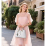 FORRICA Sac à Main Femme Sacs à Bandoulière Pendentif Exquis Sac Fourre Tout PU Cuir Dames Sac Portés Main pour Banquet Navette 