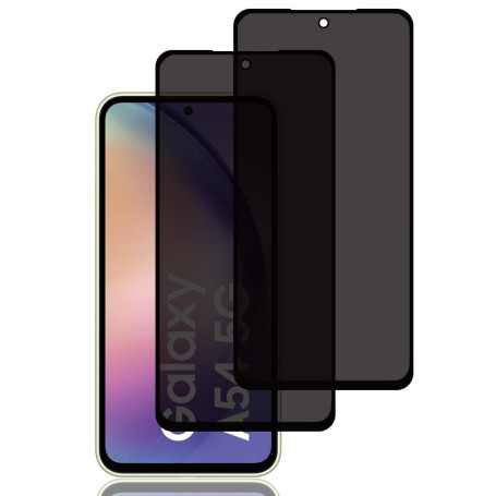 Verre Trempé Anti-Espion pour Samsung Galaxy A54 5G [2 Pièces], Protection D'écran Anti-Espion, Protecteur D'écran de Confidenti