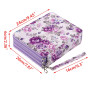 SUMTree 120 Trous Trousse de Crayon, Sac de Crayon pour Dessinateur ou Amateur de Peinture (Fleur Violet)