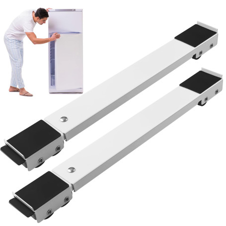 Sudnsadaks Support Machine à Laver Sèche-Linge, Support Frigo, Roulette Machine à Laver pour Lave-Linge Réfrigérateur Sèche-Ling