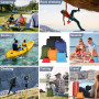 vsshe 6 Pcs Sac Étanche Léger, Waterproof Sac 1.5/2.5/3/3.5/5/8L, Coloré Sec Sacs Etanches, Ensemble de Sacs Séchés Étanches pou
