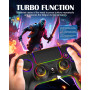 MYSTILUCK Manette Sans Fil pour PS-4/PS-3/Pro/PC/MAC/iOS/Android/Steam Deck, Gamepad avec éclairage RGB 7 Couleur/Joystick Effec