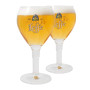 Leffe Lot de 2 verres à bière belge 33 cl