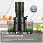 Extracteur de Jus, Fretta Extracteur de Jus de Fruits et Légumes Entiers, Grande Ouverture de 108mm Slow Juicer, 1L Capacité, Pr