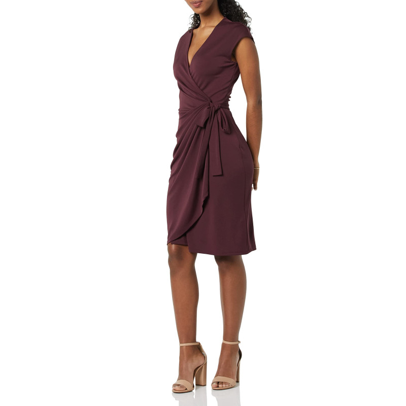 Amazon Essentials Femme Robe Cache-cœur Classique, Manches Cape ...