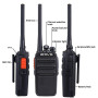 Retevis RT24 Talkie Walkie, Rechargeable Talkies-Walkies avec Chargeur à Six Voie, PMR446 sans Licence 16 Canaux CTCSS/DCS, Talk
