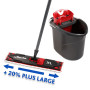 Vileda Ultramax XL Kit Complet, Balai à Plat et serpillière en Microfibre Extra Large, pour Tous Les sols durs, serpillière Dura