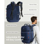 Tolaccea Sac a Dos Voyage Cabine Avion, 40L-50L Grand Sac à Dos Voyage, Pour Ordinateur Portable 15.6 Pouces, Sac Cabine Avion P