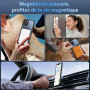 Kuaguozhe Magnétique Coque pour iPhone 13 avec 2 Verre Trempé, Compatible avec MagSafe, Protection Antichoc Coque Etui Mat Arriè