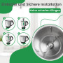 Inwee Couteau Mélangeur pour Thermomix TM7, Couteau Lame de Rechange pour Vorwerk Thermomix TM5, TM6, TM7,TMF en Acier Inoxydabl