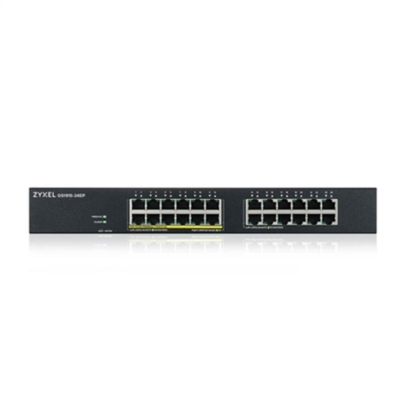 Zyxel GS1915-24EP Géré L2 Gigabit Ethernet (10/100/1000) Connexion Ethernet, supportant l'alimentation via ce port (PoE) 1U Noir