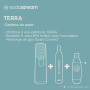 Sodastream Terra Machine à Eau Pétillante et Soda | Pack 1 Bouteille 1L Finition Acier Inoxydable Compatible Lave-Vaisselle + 1 