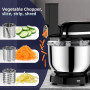 Homlee 3 en 1Robot Pâtissier 2000W Robot Patissier Multifonctions, avec Hachoir à Viande 1,5L Électrique de Jus,5.5L Bol Mélang