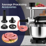 Homlee 3 en 1Robot Pâtissier 2000W Robot Patissier Multifonctions, avec Hachoir à Viande 1,5L Électrique de Jus,5.5L Bol Mélang