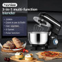 Homlee 3 en 1Robot Pâtissier 2000W Robot Patissier Multifonctions, avec Hachoir à Viande 1,5L Électrique de Jus,5.5L Bol Mélang
