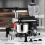 Homlee 3 en 1Robot Pâtissier 2000W Robot Patissier Multifonctions, avec Hachoir à Viande 1,5L Électrique de Jus,5.5L Bol Mélang