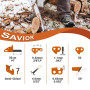 Savior 3 x MS170 Chaînes de Tronçonneuse Faible Rebond 3/8"LP 50 maillons 1,1mm 35 cm Compatible avec Stihl MS162 MSE170C MS180,