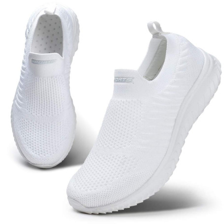 HKR Basket Femme Respirantes Chaussures de Running Marche Sport Travail Légères Sneakers 35-42EU