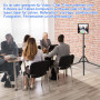 SAMHOUSING Support pour Tablette - Réglable en Hauteur jusqu'à 65" - Support pour Tablette - Trépied pour iPad Pro 9.7, 10.5, 12