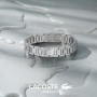 Lacoste Bracelet à maillons Collection METROPOLE Embelli avec motif petit piqué - Disponible pour homme et femme