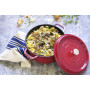 STAUB Cocotte en Fonte Émaillée avec Couvercle, Tous feux dont induction, 4 personnes, Ronde, 24 cm, 3,80 L, 5 kg, Cerise