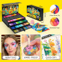 Lyuvie 176 Couleurs Feutre Acrylique,88 Pcs Acrylic Paint Marker Marqueur Peinture Acrylique Pointe Brush pour Roche Tissu Pierr