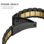 SeNool Bracelet en Acier Inoxydable pour Xiaomi Redmi Watch 5 Active/Lite - Remplacement Métal Band