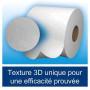 SCOTTEX Classic Décor - Papier Toilette 2 plis (24 rouleaux) - doux et résistant - solution 3 en 1