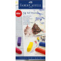 Faber-Castell 128224AZ Demi pastel carre tendre boîte de 24 Multicolore