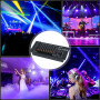 ZonQoonz Contrôleur DMX, Contrôleur DJ DMX512 40 Canaux avec Batterie Intégrée, Console de Mixage DMX pour éclairage de Scène, D