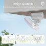 Philips lampe de Sécurité Solaires 3600LM, Étanches et Gradables à Détecteur de Mouvement LED pour Extérieur, 3 Têtes Orientable