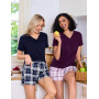 Jezonga Pyjamas Femme Ete Coton Ensembles de Pyjama Court