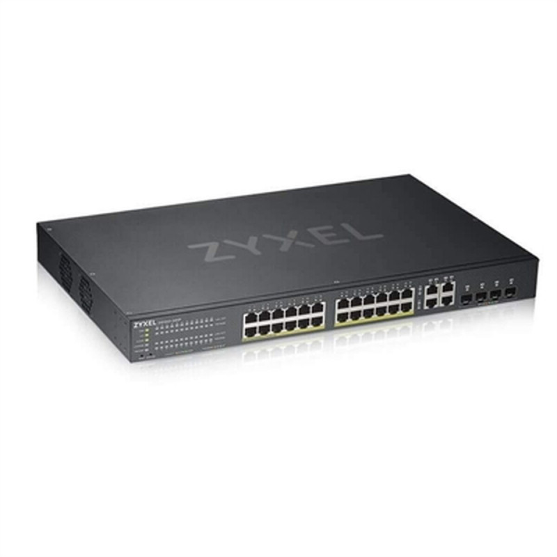 Zyxel GS1920-24HPV2 Géré Gigabit Ethernet (10/100/1000) Connexion Ethernet, supportant l'alimentation via ce port (PoE) Noir