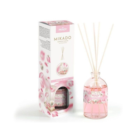 Prady - Mikado White Musk - 100 ML - Parfum envoûtant de musc Blanc pour Une Ambiance élégante et raffinée.
