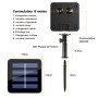 Guirlandes Lumineuses Solaires, Lumières d'Halloween 20M 200LED Extérieur, | 8 Modes de Clignotement | Autonomie 8-10h | IP65 | 