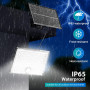 Giliwosy Lampe Solaire Extérieur avec Détecteur de Mouvement, Lumière Solaire Extérieur avec 4 modes 8500K 1500mAh IP65 Étanche,