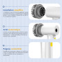 Brosse de nettoyage électrique, Spin Scrubber pour salle de bain et joints, brosse de nettoyage pour la maison avec 5 têtes de b