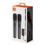 JBL Partybox Wireless Mic, lot de 2 microphones sans fil numériques, 20 heures d'autonomie, batteries rechargeables, connexion s