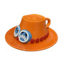 FINDAMAZE Anime Tasse à café, Ace's Straw Hat Mug, Tasse à café en céramique, Tasse à Lait, Cadeaux pour Noël, Anniversaire (Ace