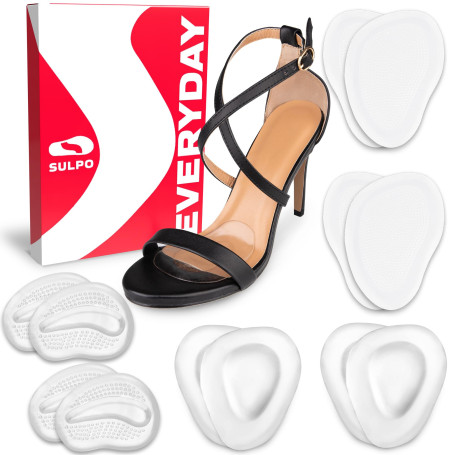 SULPO 3 paires de coussinets de balle- s'adaptent à toutes les chaussures - coussinets contre les douleurs du pied et les métata