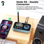 SOOMFON Émetteur Récepteur Bluetooth 5.0, 3 en 1 Adaptateur Audio Double Connexion, Recepteur Transmetteur Bluetooth AUX/RCA/Opt