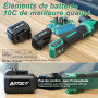 BATOCA S4 Mini Polisseuse sans fil,Rotative&Orbitale,25mm/75mm Plaque Arrière,Moteur Sans Balais,Professionnelle Détails Polissa