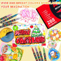 Laconile 288 Couleurs Feutre Acrylique, stylos acryliques à pointe pinceau pour le coloriage adulte ，Acrylic Paint Markers pour 