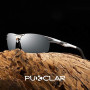 PUKCLAR - lunettes de soleil de sport polarisées pour hommes et femmes, lunettes de soleil de conducteur, course, vélo, lunettes