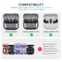 AhaStyle Coque Samsung Galaxy Buds3/Buds3 Pro/Buds 3 FE (2025) avec Clip de Verrouillage Sécurisé Housse Etui de Protection Anti