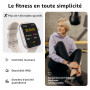 Montre Connectée Homme Femme, 1.85"HD Smartwatch avec Appel Bluetooth, Montre Connectee 140+Mode Sport Moniteur Sommeil/ Fréquen