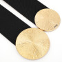 JASGOOD Ceinture Élastique Large Femme Grande Taille pour Robe Ceinture Rétro Tendance Extensible avec Double Boucle Ronde